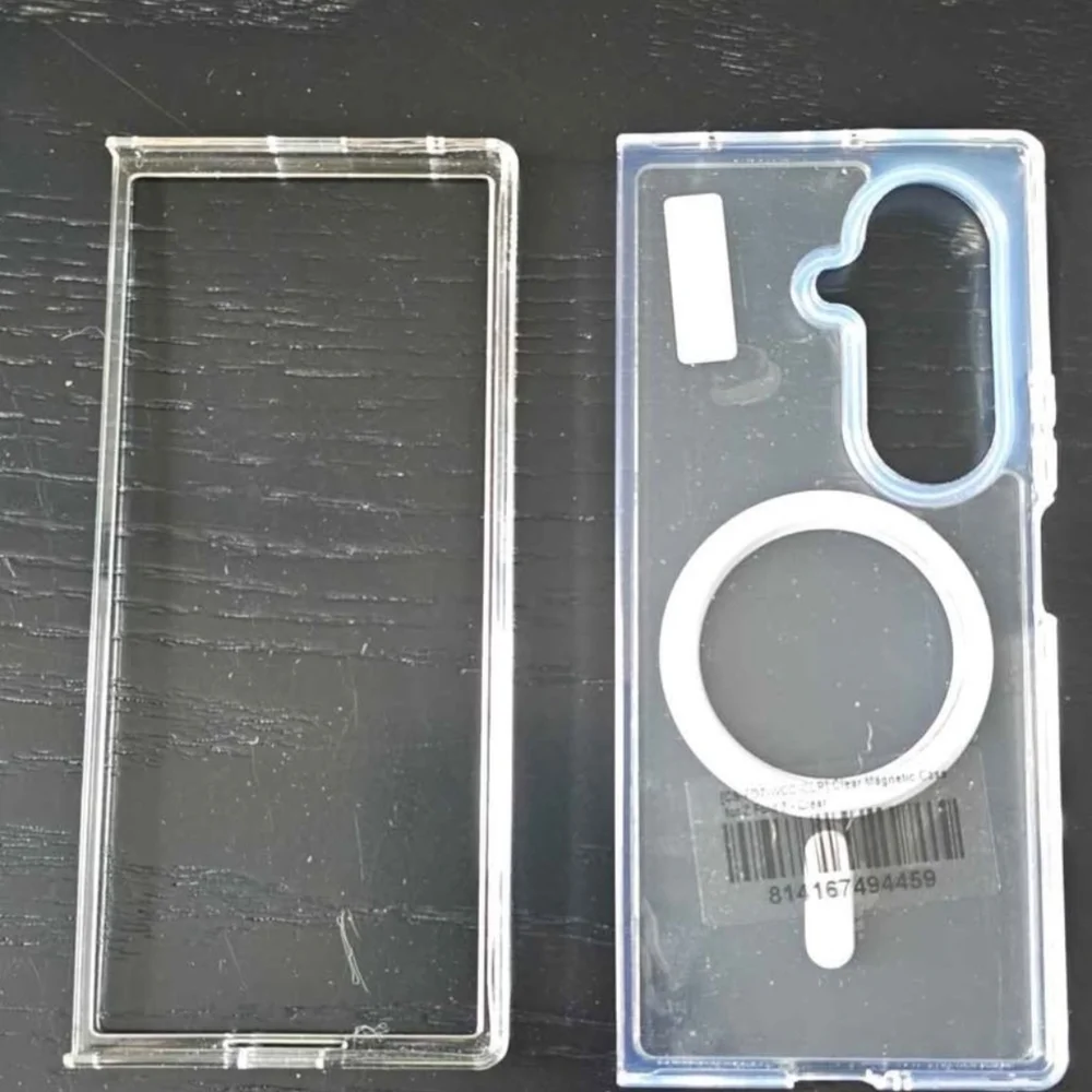 Samsung Clear Case with White Mag Ring